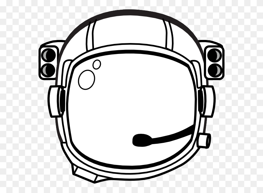594x559 Astronaut S Helmet Clip Art Free Vector - Motorcycle Helmet Clipart