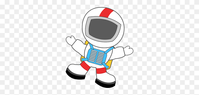 286x343 Astronauta - Clipart De Fondo Espacial