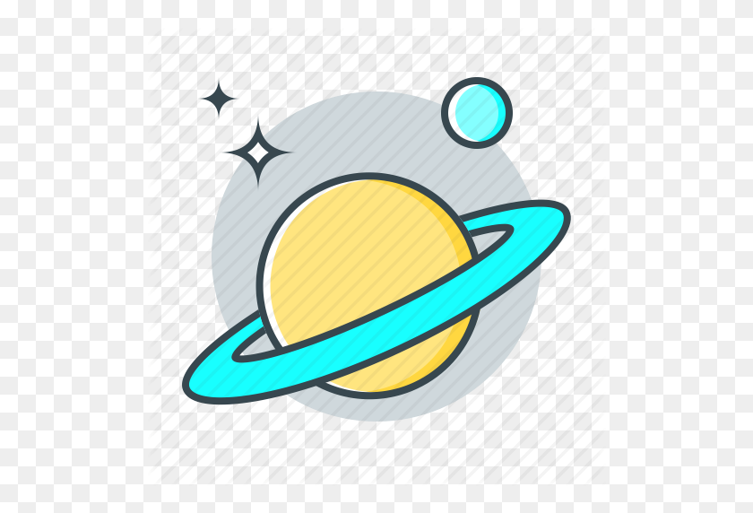 512x512 Астрономия, Планета, Сатурн, Кольца Сатурна, Наука, Космическая Иконка - Клипарт Сатурн