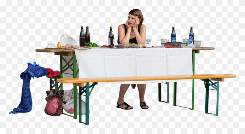 1024x526 At A Barbecue Party Png Image - People Sitting At Table PNG