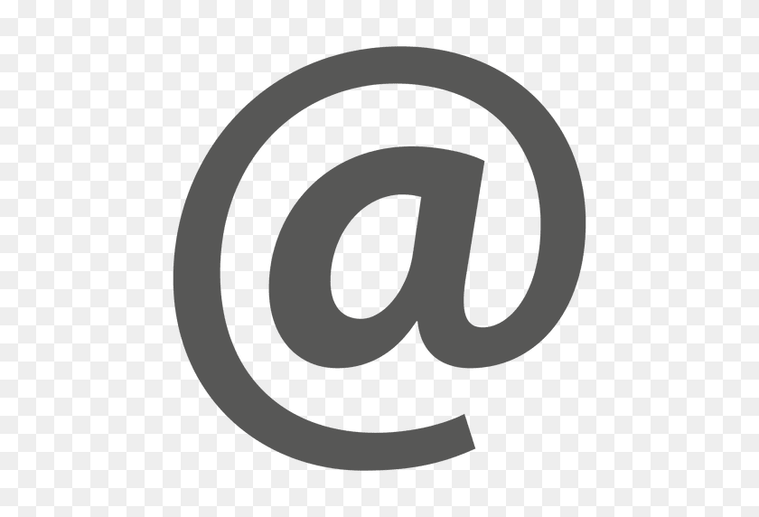 512x512 At Email Sign - Email Logo White PNG
