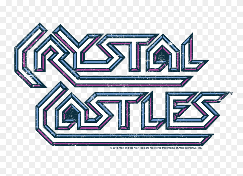 850x598 Atari Crystal Castles Logo Men's Crewneck Sweatshirt Sons Of Gotham - Atari Logo PNG