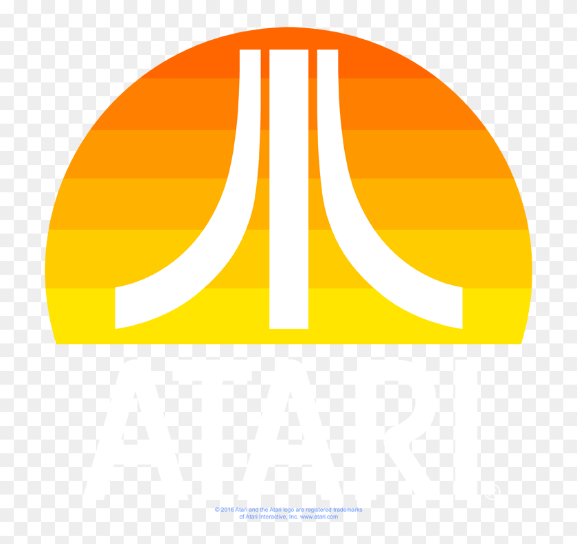 720x732 Atari Sunrise Clean Men's Tall Fit T Shirt Sons Of Gotham - Atari Logo PNG
