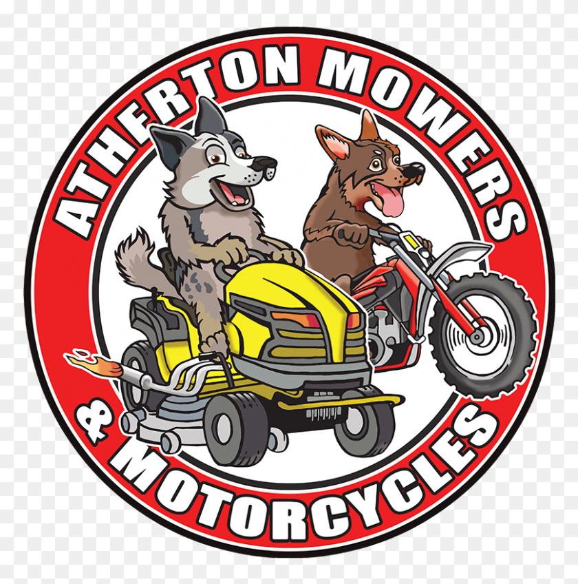 807x816 Atherton Mowers And Motorcycles - Riding Lawn Mower Clip Art