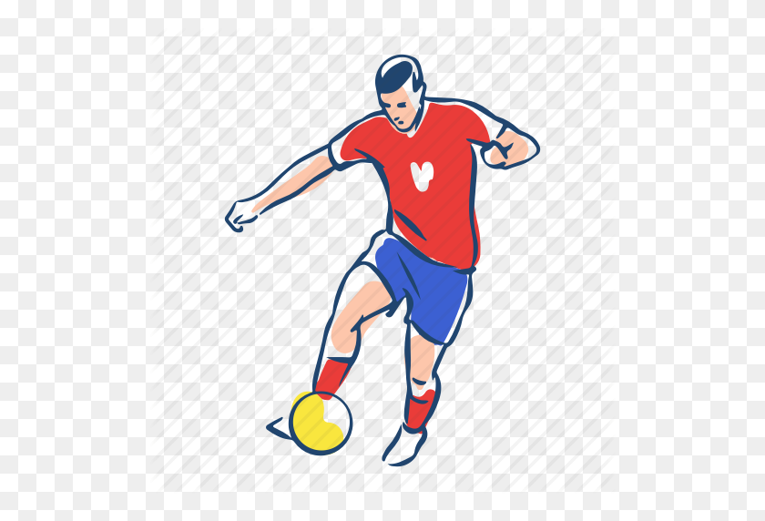 512x512 Спортсмен, Мяч, Футбол, Игрок, Сербия, Футбол, Значок Спорта - Спортсмен Png