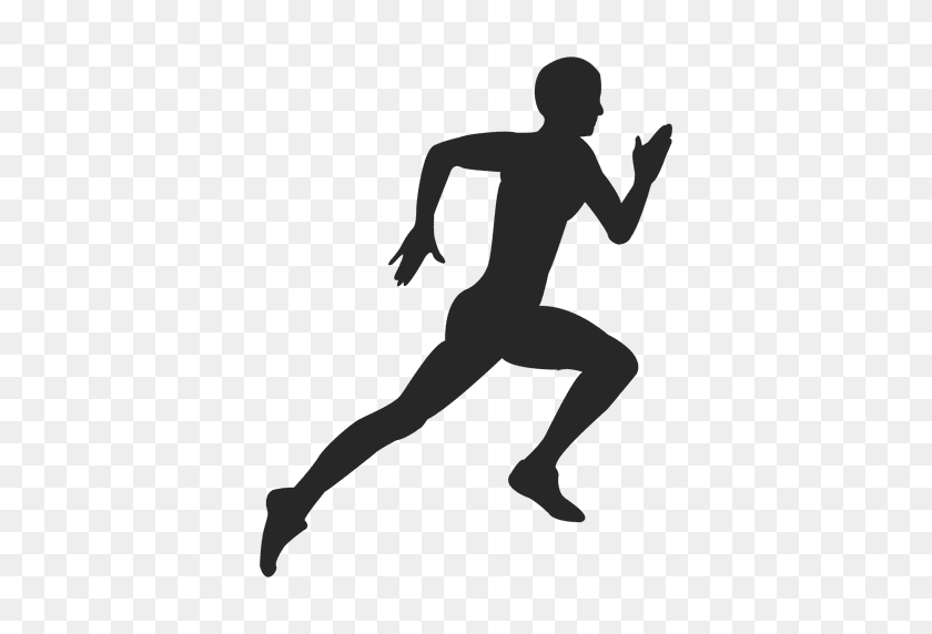 512x512 Athlete Running Hard - Runner PNG