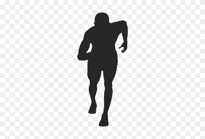 512x512 Athlete Running Silhouette - Running Silhouette PNG