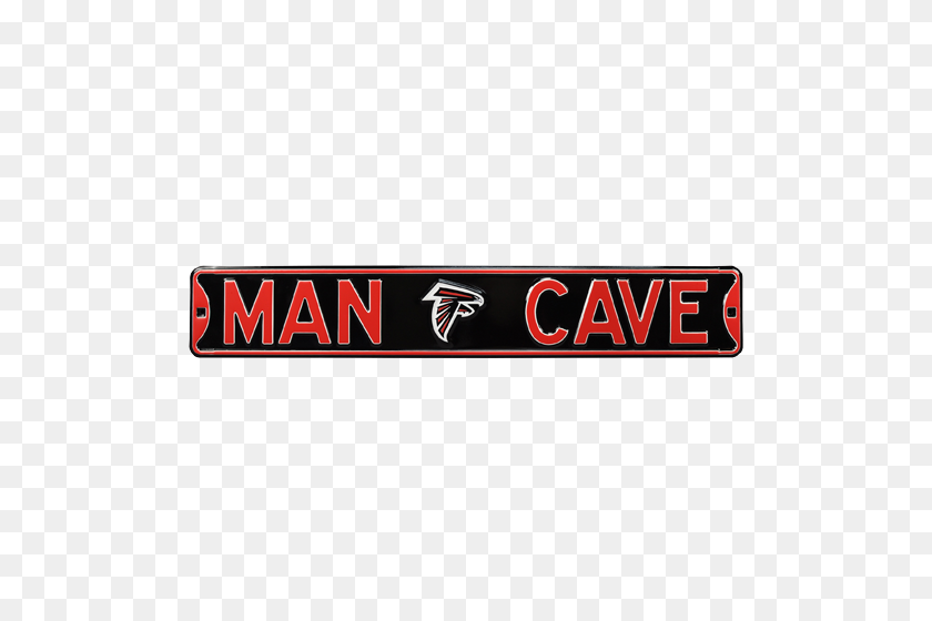 500x500 Атланта Соколы Человек Пещера Аутентичный Дорожный Знак - Атланта Соколы Png