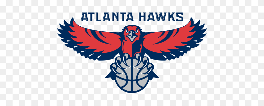 500x278 Atlanta Hawks Logo Nba Team Logos Hawk Logo - Hawk Logo PNG