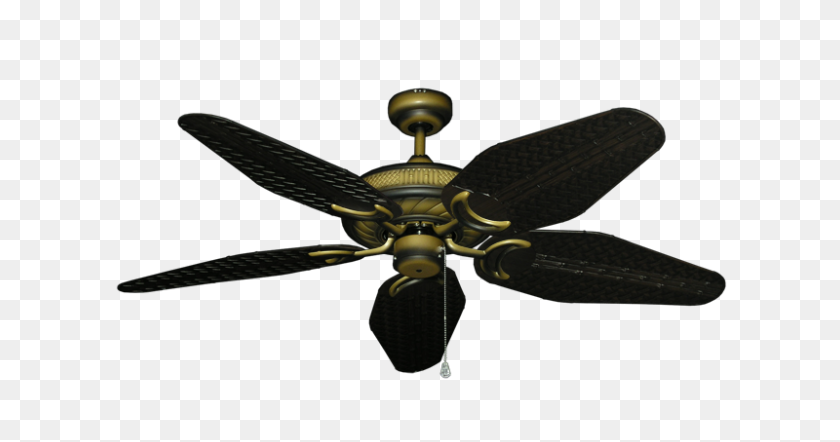 800x392 Atlantis Ceiling Fan In Tiger's Eye With Outdoor Weave Oil - Weave PNG