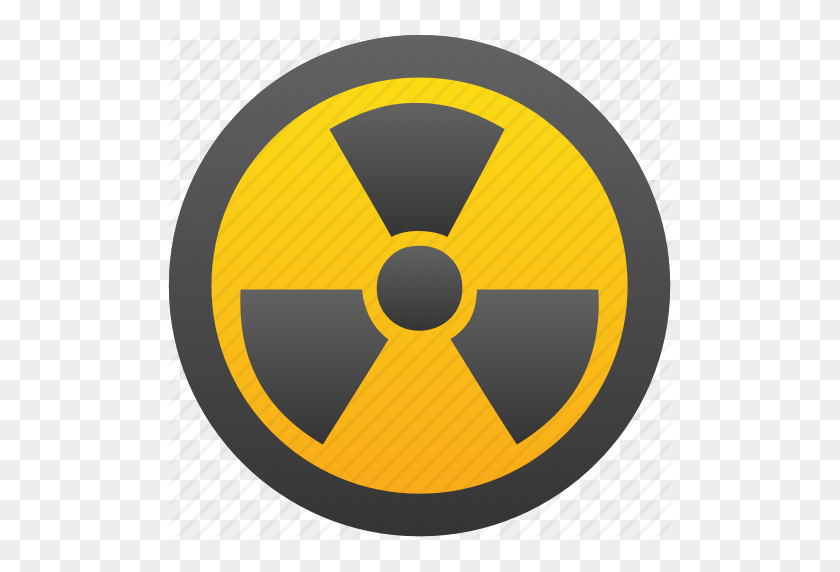 512x512 Átomo, Bomba, Peligro, Explosión, Nuclear, Radiación, Icono Radiactivo - Bomba Nuclear Png