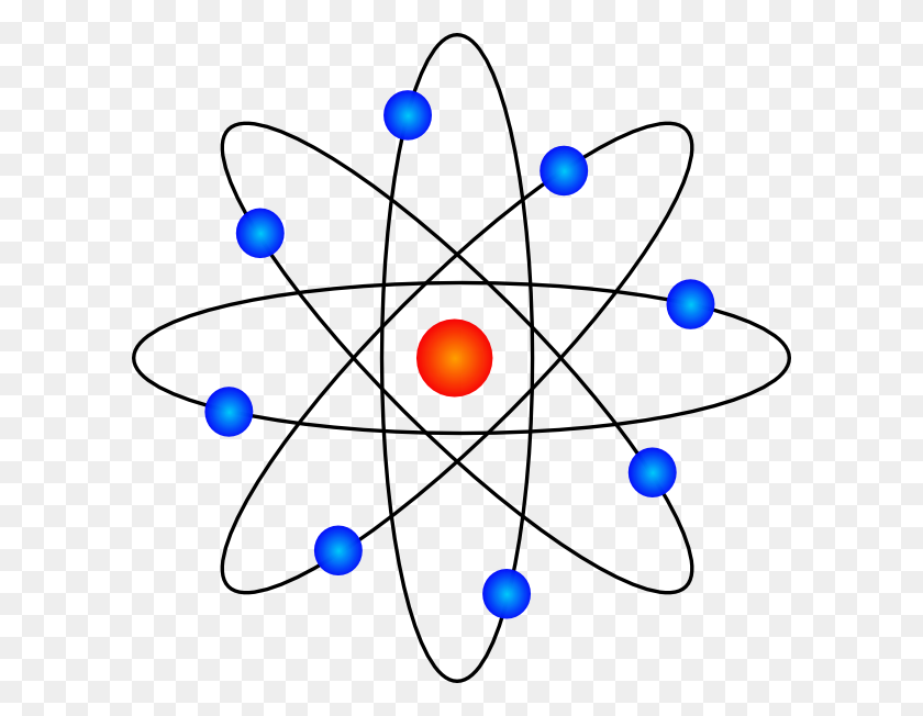 600x592 Atom Symbol Clip Art - Nucleus Clipart