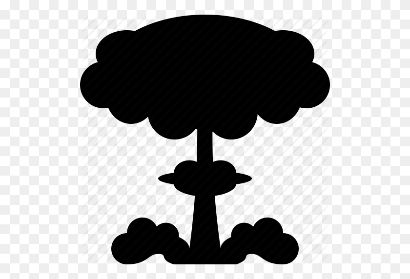 512x512 Atomic, Explosion, Hiroshima, Mushroom Cloud, Nuclear, Radiation - Radioactive Symbol PNG
