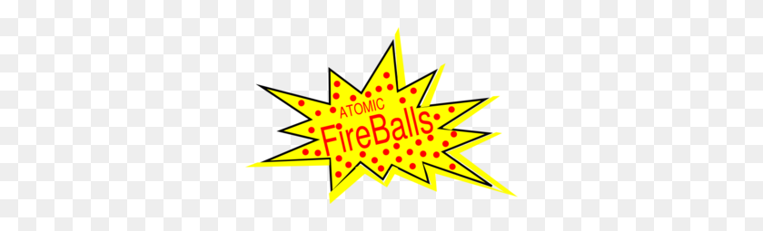 300x195 Atomic Fireball Logo Clip Art - Fireball Clipart