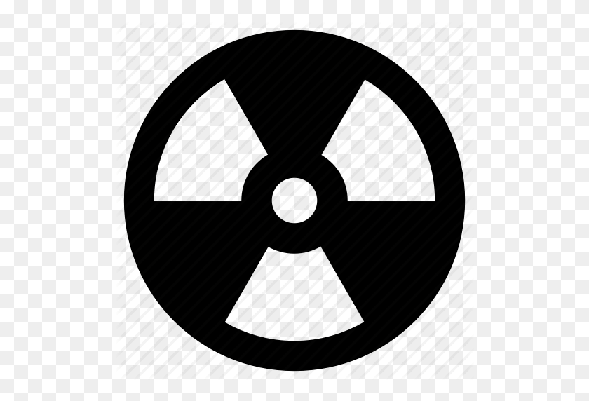 512x512 Atomic, Nuclear, Radioactive Icon - Radioactive Symbol PNG