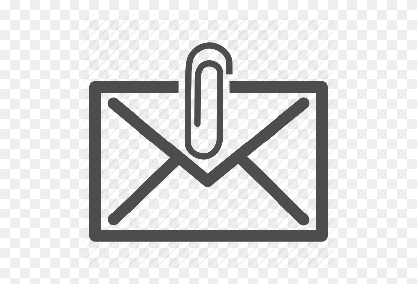 512x512 Attach Message, Attachment, Envelope, Letter, Mail, Paper Clip - Paper Clip PNG