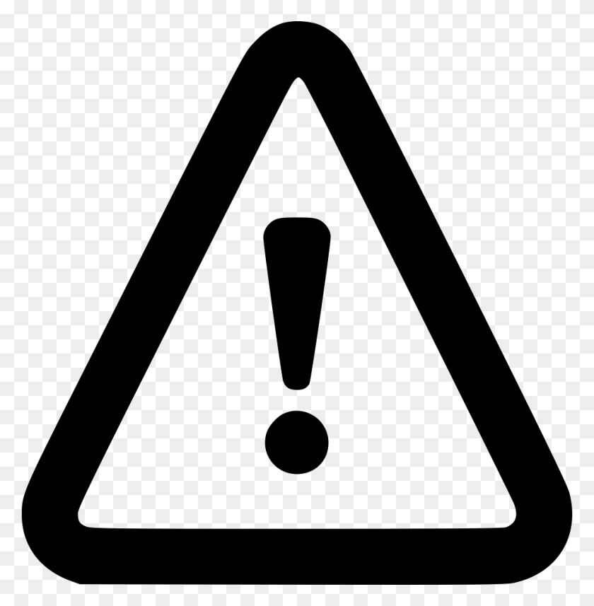 958x980 Attention Warning Outline Png Icon Free Download - California Outline PNG
