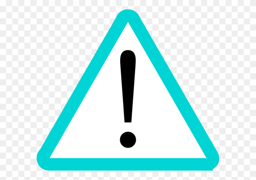 600x530 Attention Warning Vector Clip Art - Warning Sign Clipart