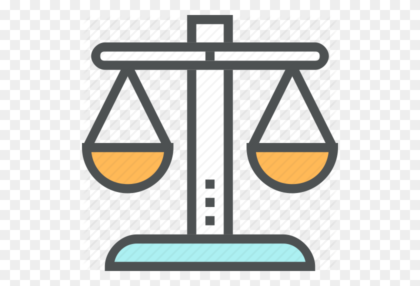 512x512 Attorney, Balance, Court, Equality, Justice, Law, Scales Icon - Balance Scale Clipart