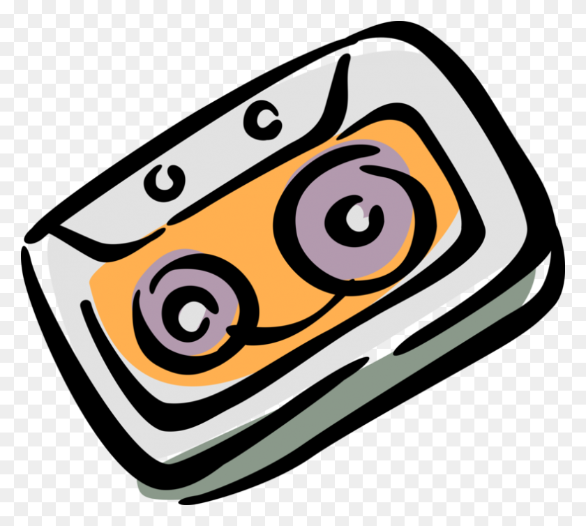 786x700 Audio Cassette Magnetic Tape - Cassette Tape Clipart