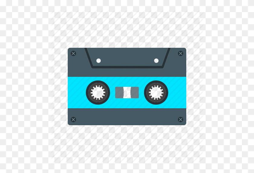 512x512 Audio, Cassette, Mix, Music, Old, Side, Tape Icon - Cassette Tape PNG