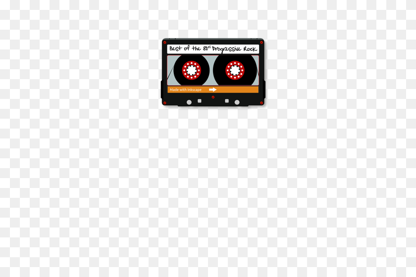 353x500 Аудио Кассета С Прогрессивной Рок-Музыкой Векторных Клипартов - Рок-Музыка Клипарт