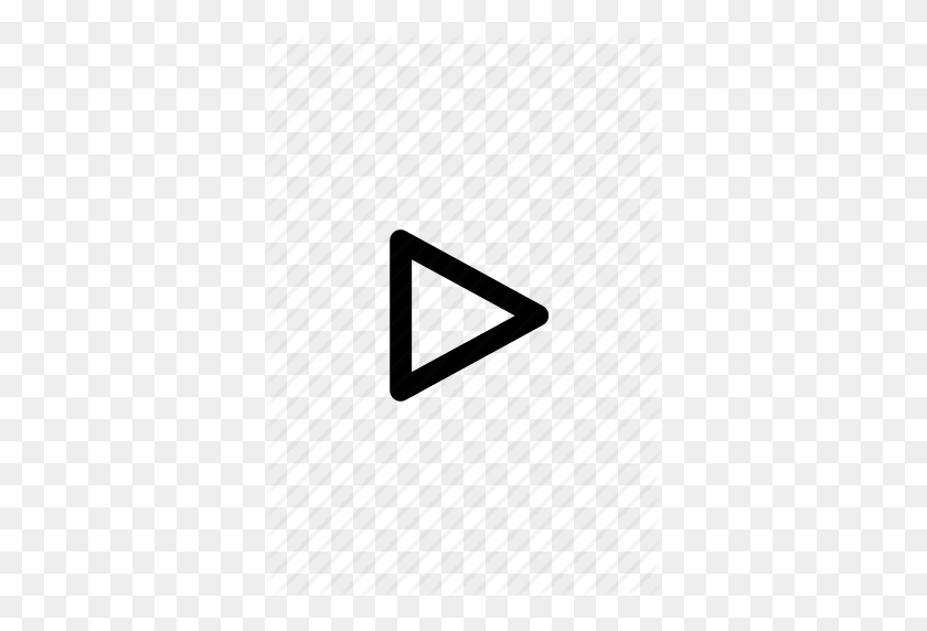361x512 Audio, Intro, Play, Player, Rounded, Triangle, Video Icon - Rounded Triangle PNG