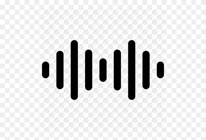 512x512 Аудио, Мультимедиа, Музыка, Звук, Звуковая Волна, Волна, Значок Значок Волны - Звуковая Волна Png
