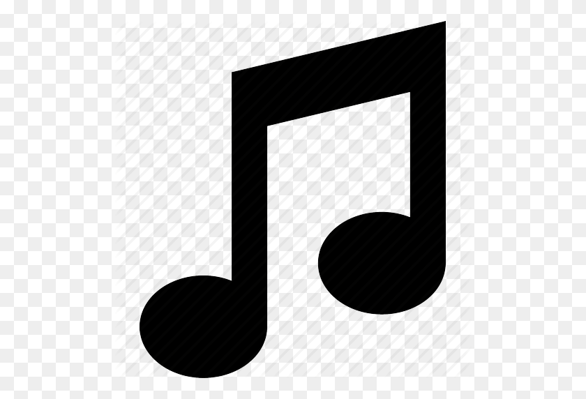 512x512 Icono De Audio, Música, Notación, Nota, Notas - Icono De Nota Musical Png