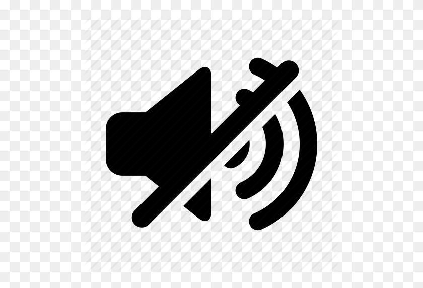 512x512 Audio, Music, Off, Sound, Sound Off, Speaker, Volume Icon - Off White Logo PNG