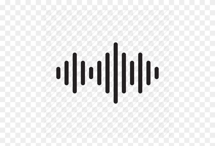 512x512 Audio, Music, Song, Sound, Wave Icon - Sound Wave PNG