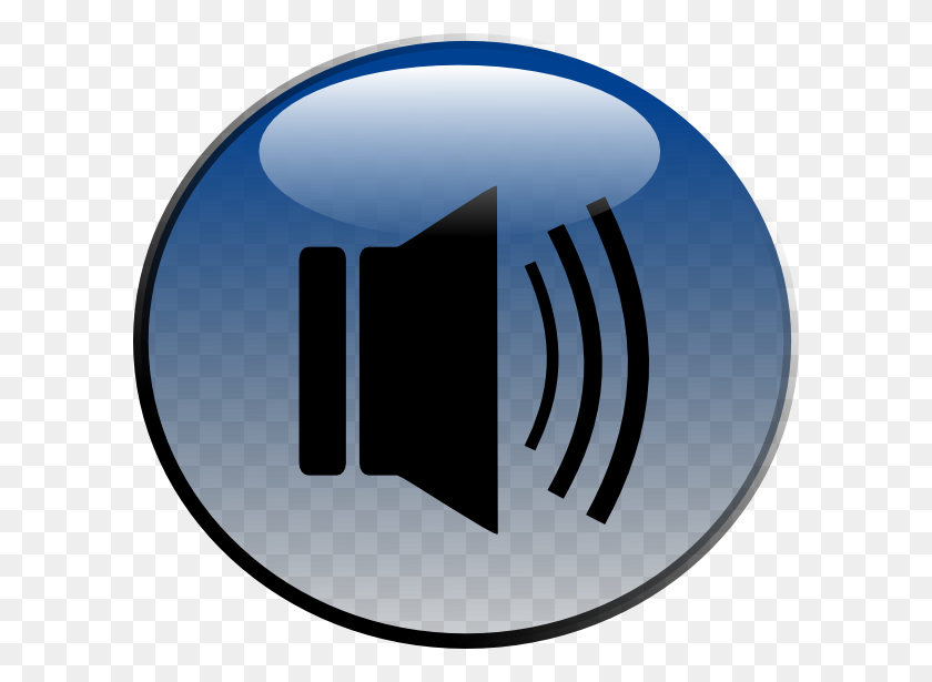600x555 Аудио Динамик Глянцевый Значок Картинки Бесплатный Вектор - Рупор Клипарт