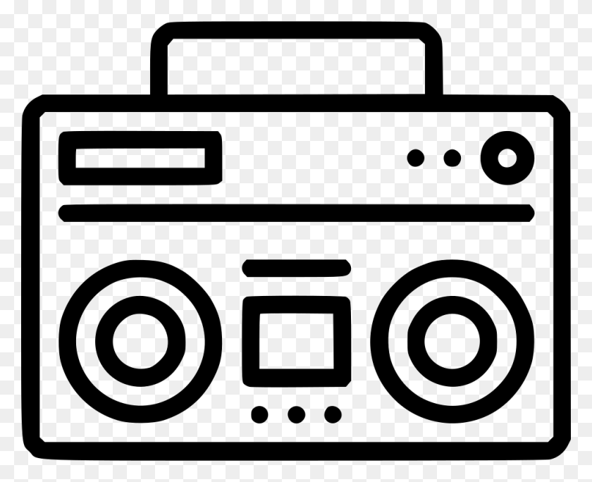 980x784 Audio Altavoz Música Boombox Radio Sonido Icono Png Descargar Gratis - Boombox Png