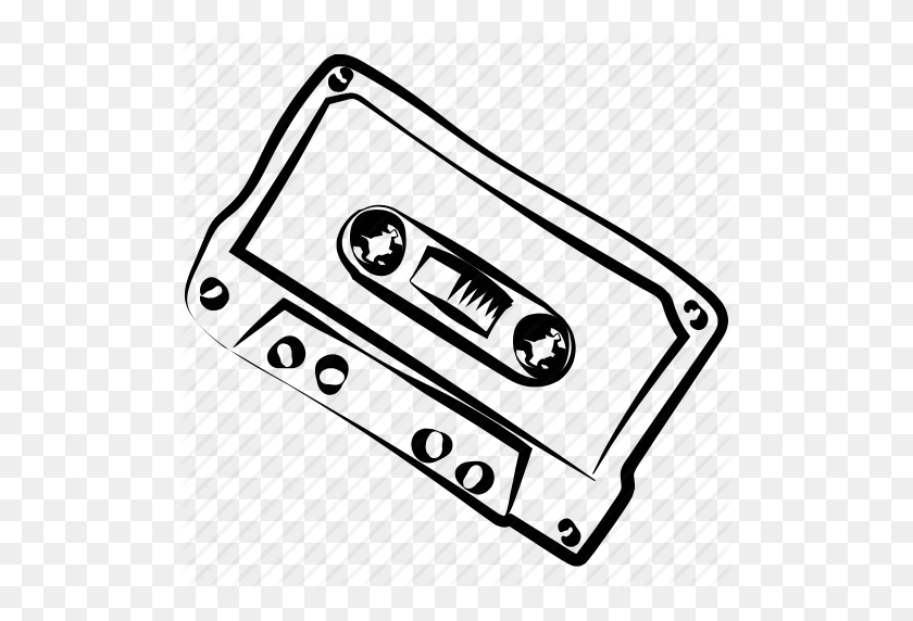 512x512 Audio Tape, Cassette, Cassette Tape, Compact Cassette - Cassette Tape PNG