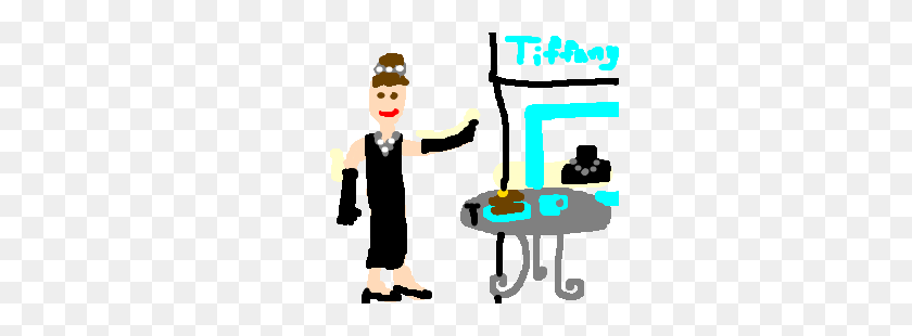 300x250 Audrey Hepburn Asks Tiffany For Pancakes - Audrey Hepburn Clipart