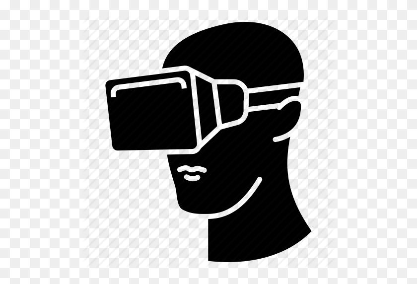 512x512 Augmented Reality, Face, Virtual Reality, Virtual Reality Headset - Vr Headset Clipart