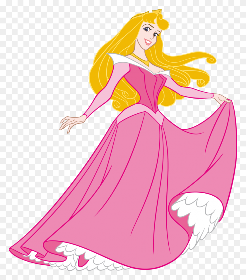 900x1034 Аврора Розовая Принцесса Png - Принцесса Png