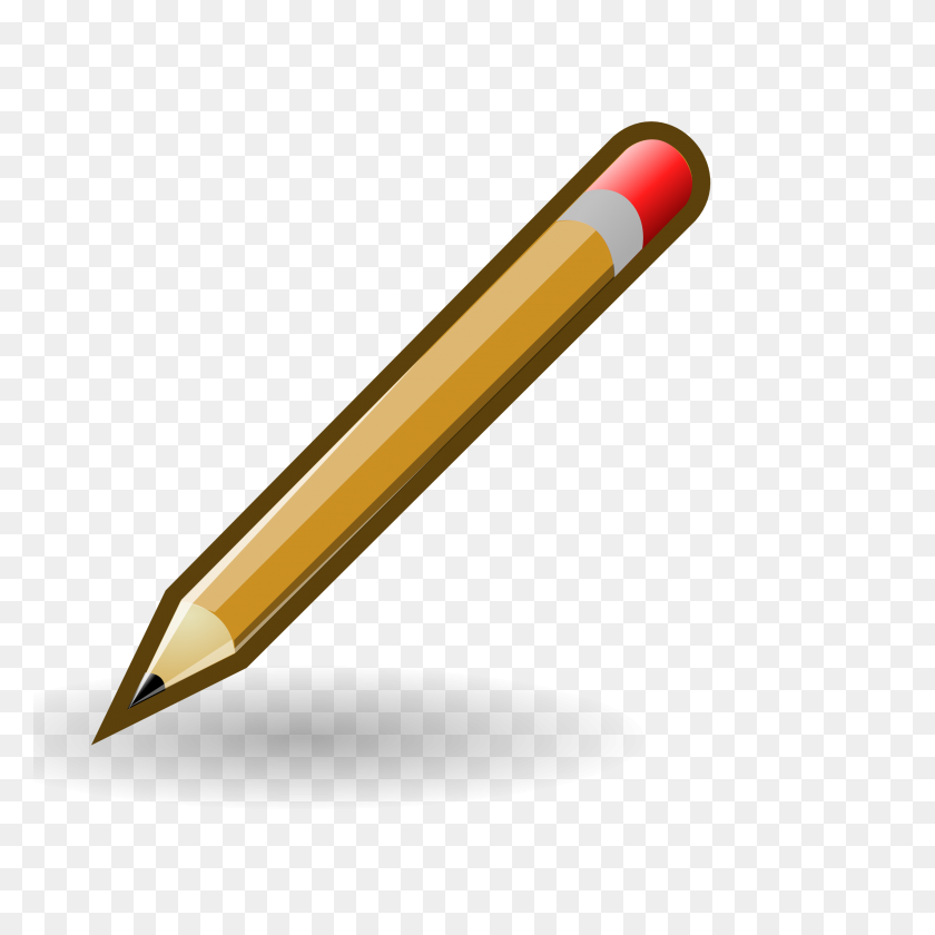 2555x2555 Ausis Pencil And Note Pad Clip Art - Apple And Pencil Clipart