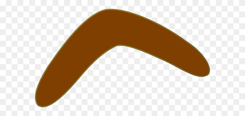 600x338 Aussie Brown Boomerang Clip Art - Boomerang Clipart