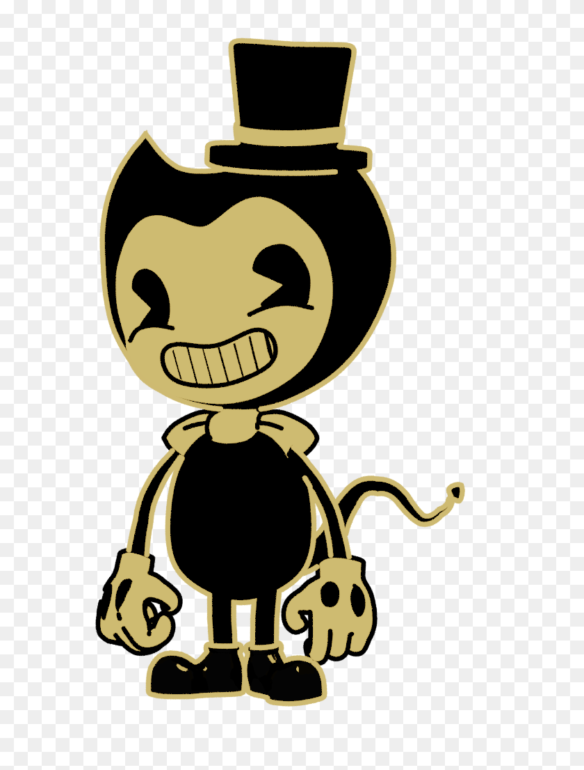 681x1046 Austinthebear On Twitter Since When Does He Have A Hat - Bendy And The Ink Machine PNG