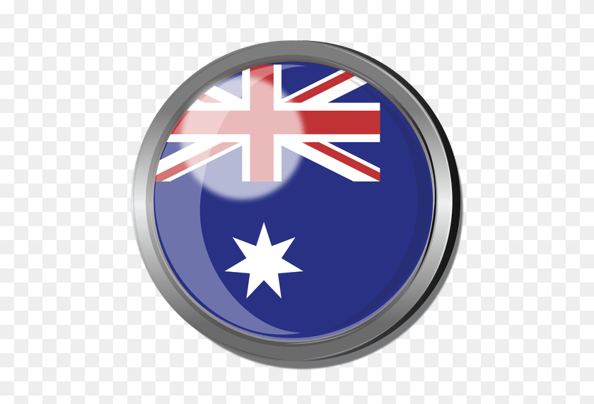 512x512 Australia Flag Badge - Australia Flag PNG