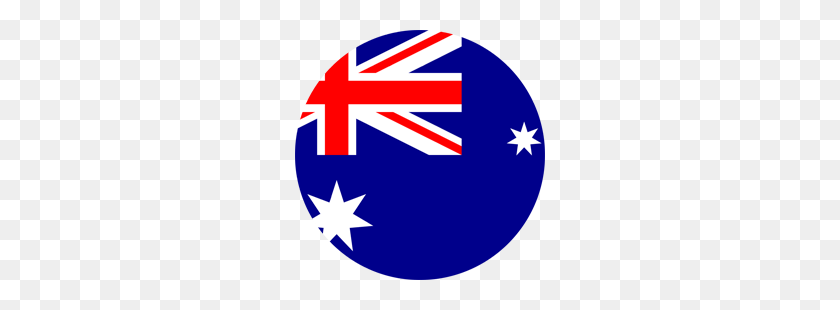 250x250 Клипарт С Флагом Австралии - Австралийский Клипарт