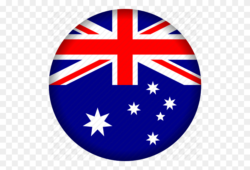 512x512 Australia, Icono De La Bandera - Bandera De Australia Png