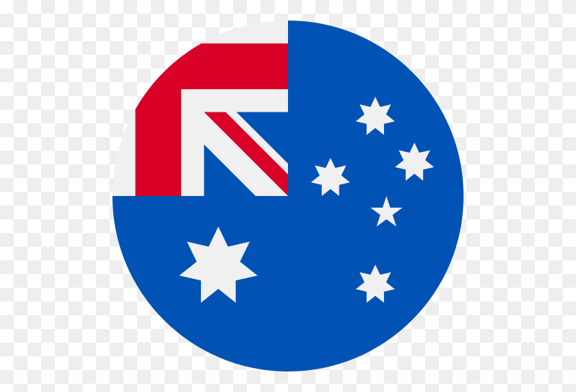 512x512 Bandera De Australia Icono Redondo - Bandera De Australia Png