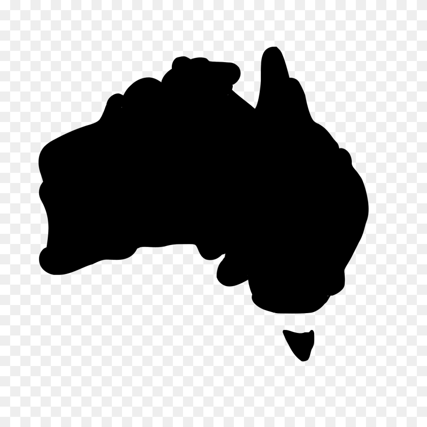 1600x1600 Australia Mapa Lleno De Icono - Icono De Mapa Png