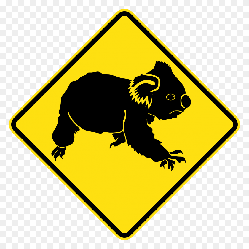 2000x2000 Australia Road Sign - Snapping Turtle Clipart