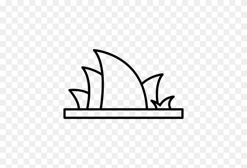 512x512 Icono De La Casa De La Ópera De Sídney De Australia Con Formato Png Y Vector - Imágenes Prediseñadas De La Ópera De Sídney De Australia