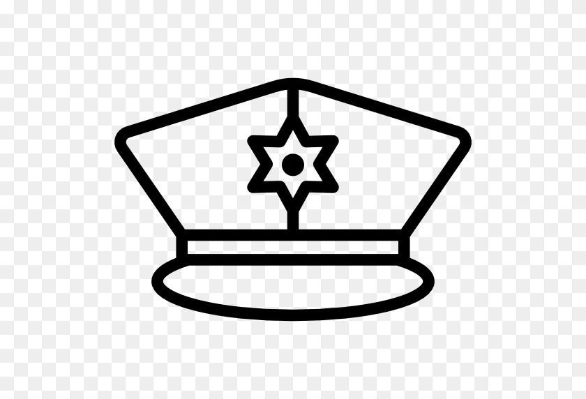 512x512 Authority, Costume, Police, Fashion, Police Cap Icon - Policeman Clipart Black And White