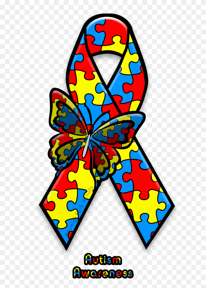 1280x1829 Autism Awareness Ribbon - Autism Awareness Clipart