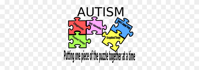 300x237 Autism Clipart Group With Items - Awareness Clipart